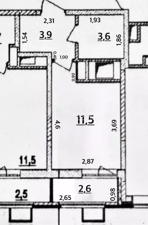 Студия Московская область, Мытищи ул. Академика Каргина, 25 (21.6 м) - Фото 2