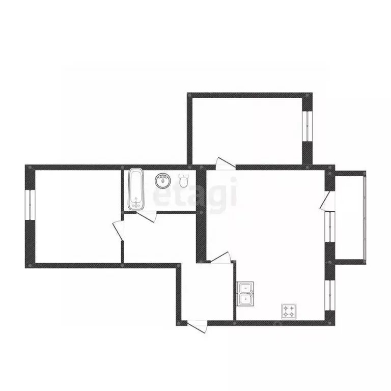 2-к кв. Костромская область, Кострома Новосельская ул., 17 (59.8 м) - Фото 1