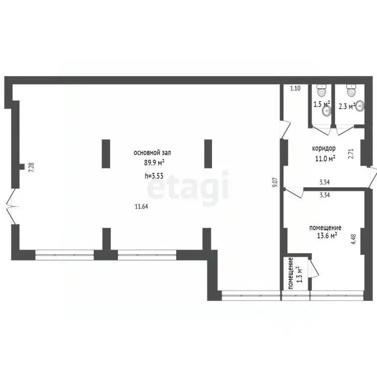 Помещение свободного назначения в Ханты-Мансийский АО, Сургут ул. 30 ... - Фото 2