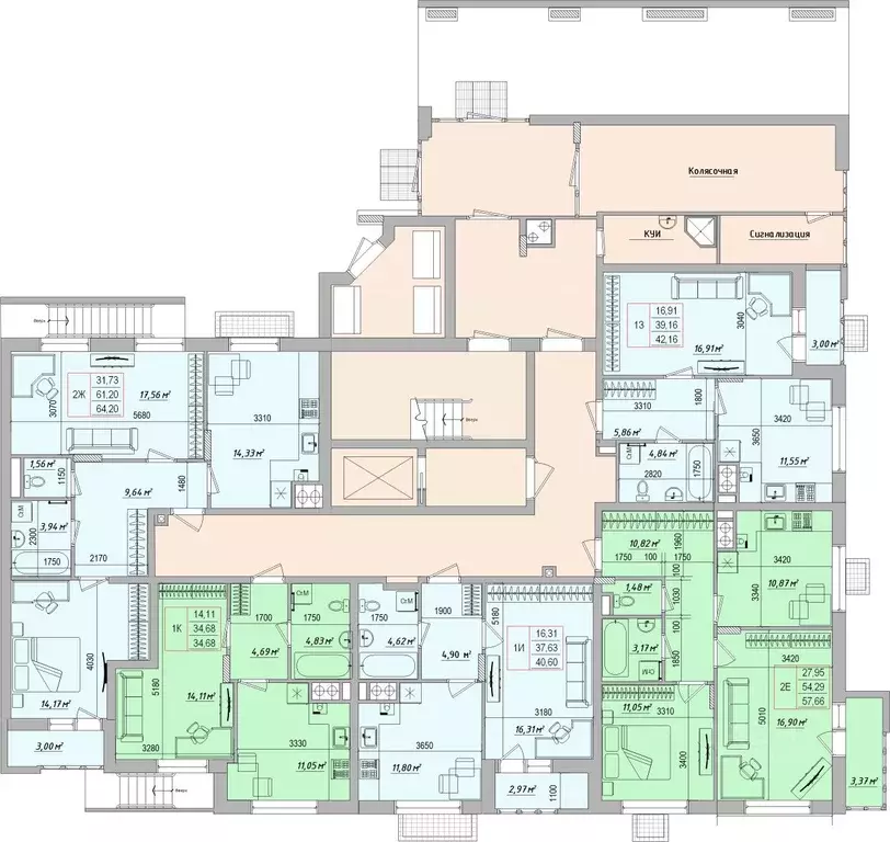 1-к кв. Белгородская область, Белгород ул. Игоря Чернухина, 1 (40.7 м) - Фото 2