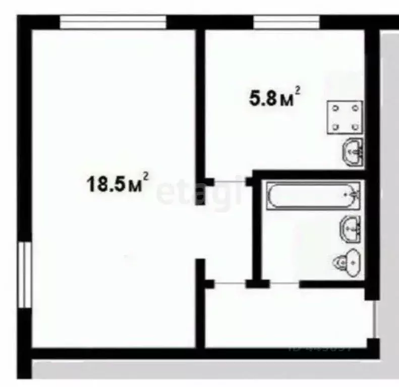 1-к кв. Смоленская область, Смоленск ул. Кирова, 28 (30.2 м) - Фото 0