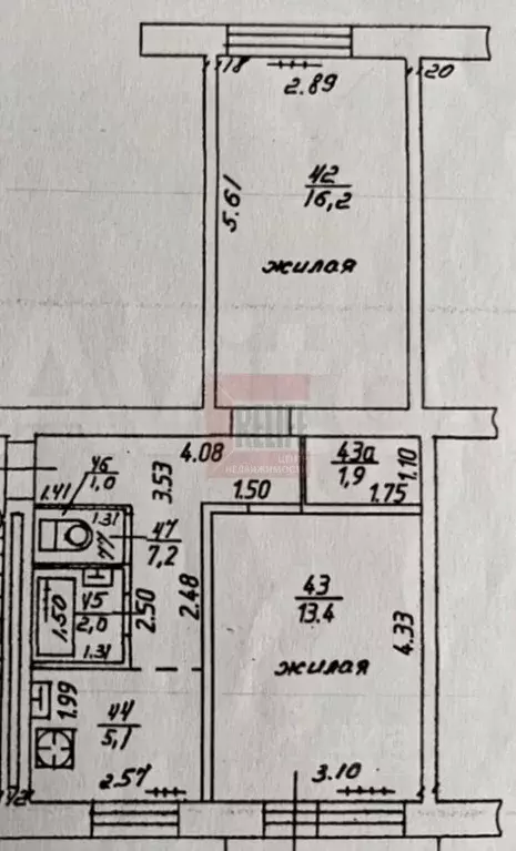 2-к кв. Калининградская область, Калининград ул. Маршала Борзова, 68 ... - Фото 2