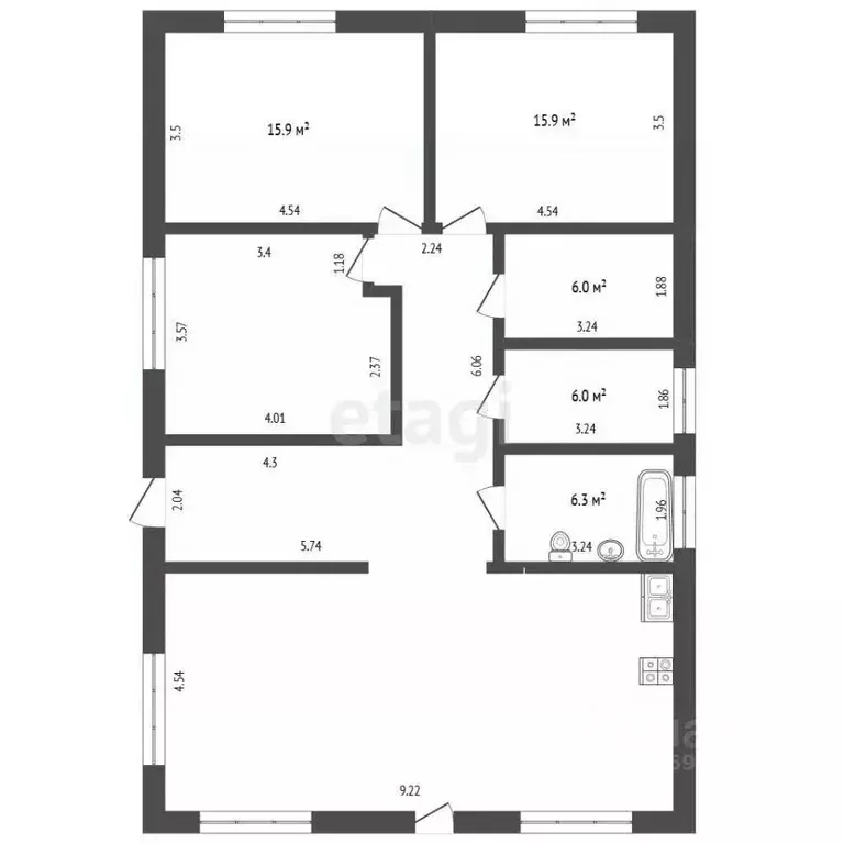 Дом в Тверская область, Калининский муниципальный округ, д. Горохово ... - Фото 1