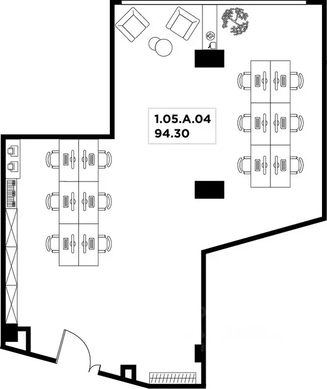 Офис в Москва ул. Маршала Прошлякова, 23 (94 м) - Фото 2