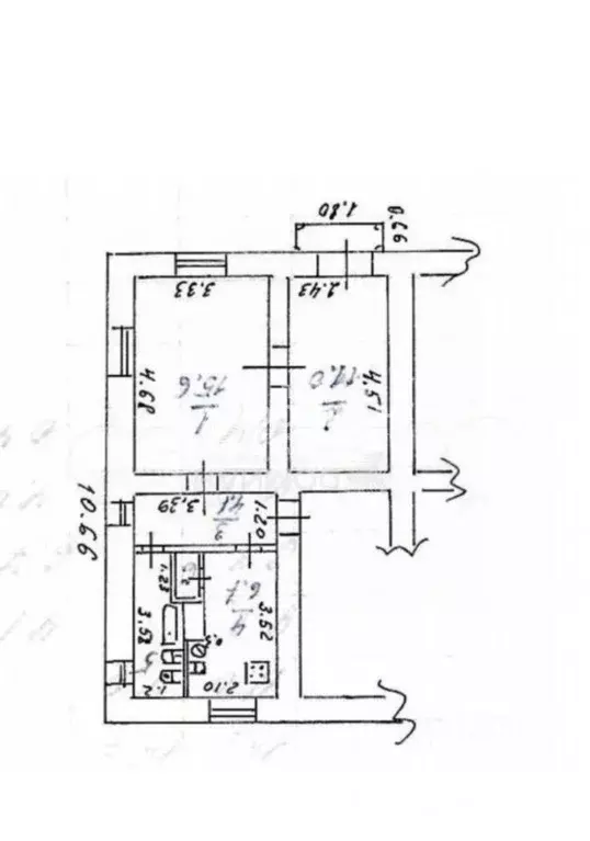 2-к кв. Ростовская область, Новочеркасск Молодежная ул. (41.8 м) - Фото 2
