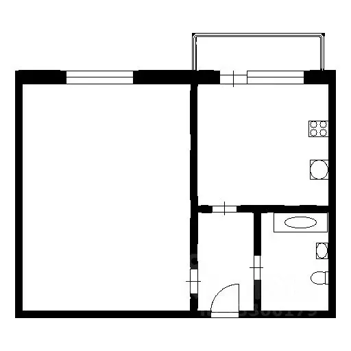 1-к кв. Воронежская область, Воронеж ул. Туполева, 5 (27.4 м) - Фото 2