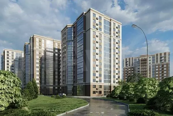 1-к. квартира, 38,6 м, 3/14 эт. - Фото 1