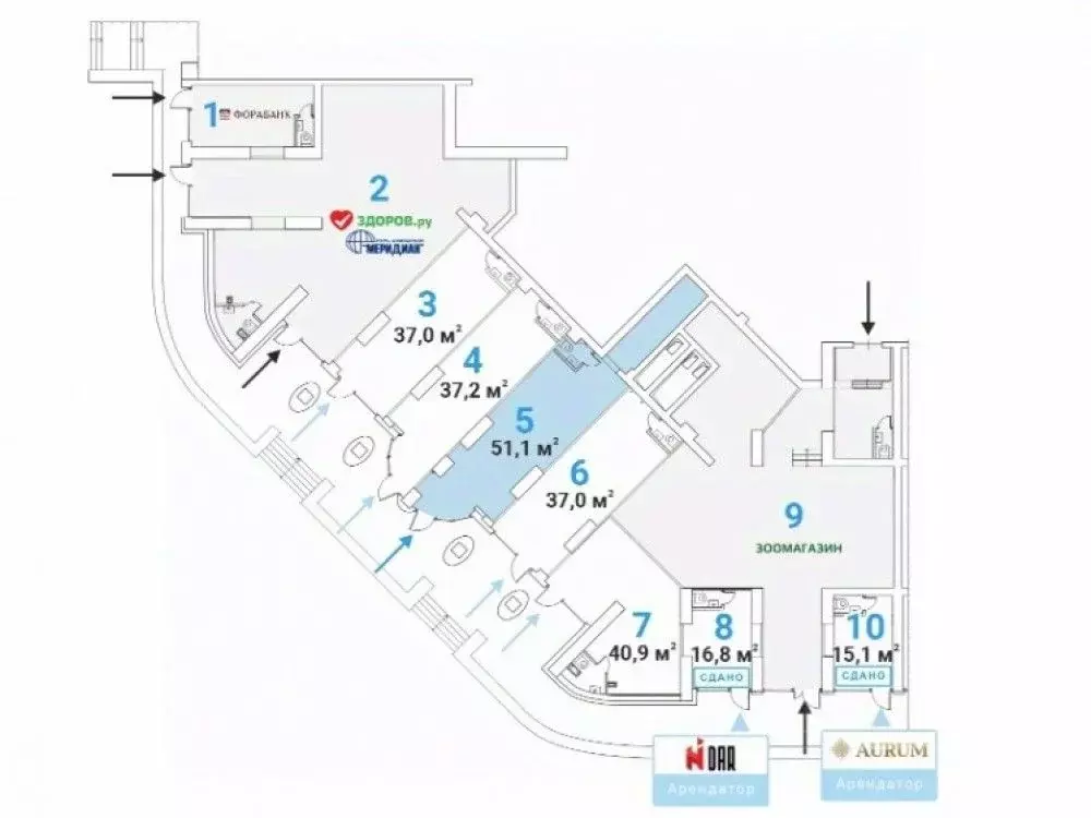 Торговая площадь в Москва Ярцевская ул., 27к1 (51 м) - Фото 1