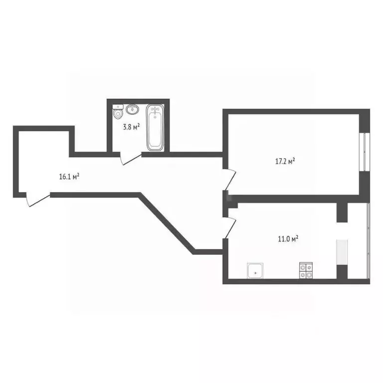 1-к кв. Севастополь просп. Античный, 11 (48.0 м) - Фото 0