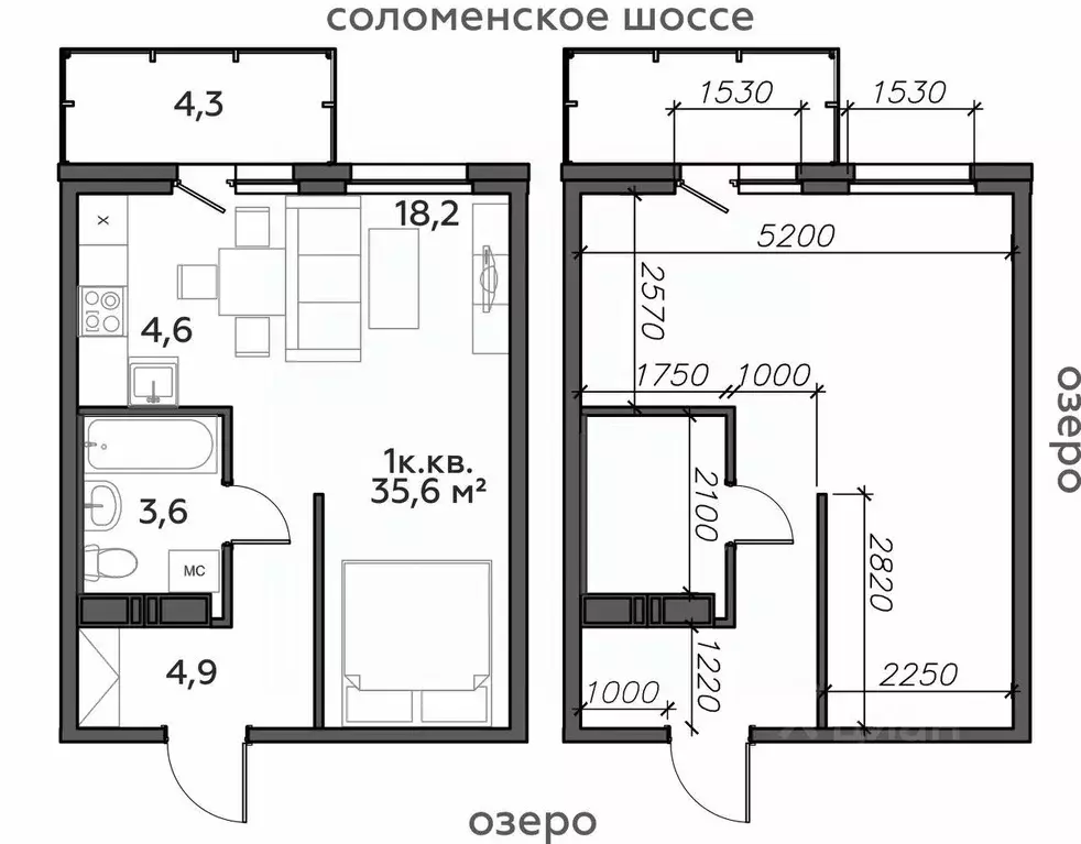 1-к кв. Карелия, Петрозаводск Район Северная промзона, Вороний Наволок ... - Фото 1