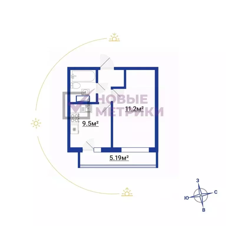 1-к кв. Ленинградская область, Мурино Всеволожский район, просп. ... - Фото 2