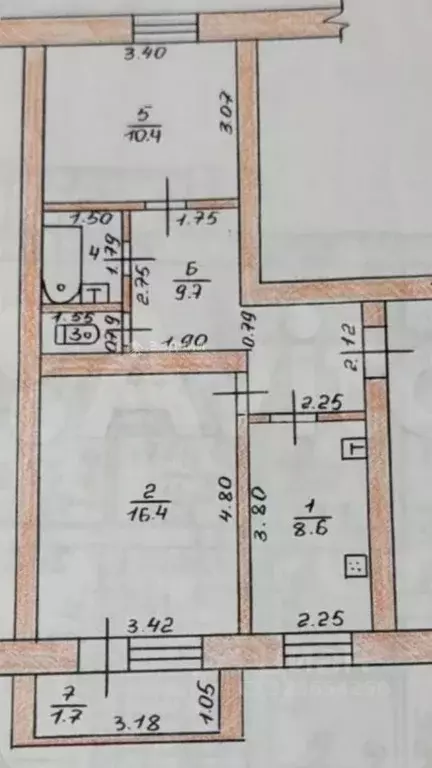 2-к кв. Чувашия, Чебоксарский муниципальный округ, Кугеси пгт ул. ... - Фото 1