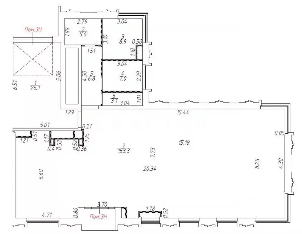 Помещение свободного назначения в Москва Окружной проезд, 10Б (210 м) - Фото 1