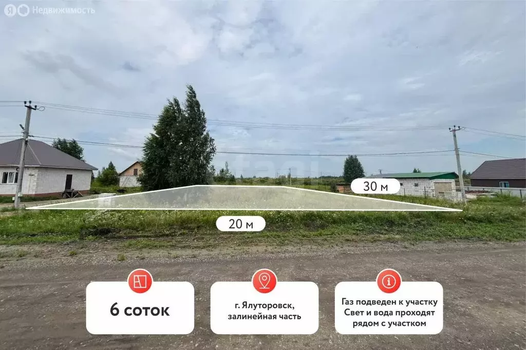 Участок в Ялуторовск, улица Балакшина (6 м) - Фото 1