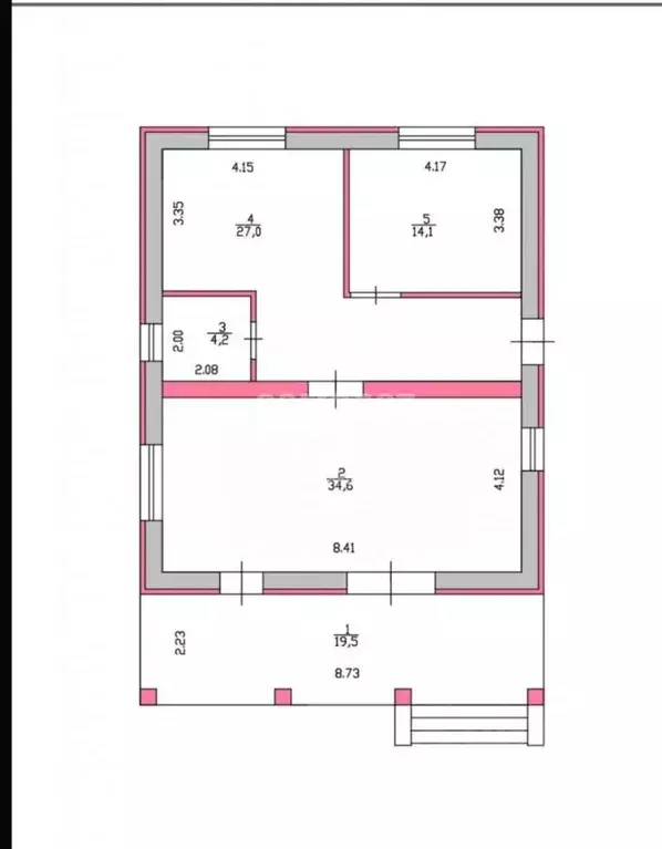 Дом в Марий Эл, Медведевский район, Руэмское с/пос, д. Нолька  (103 м) - Фото 2