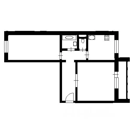 2-к кв. Челябинская область, Челябинск ул. Художника Русакова, 5б ... - Фото 2