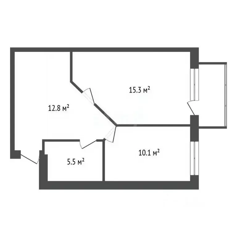 1-к кв. Калужская область, Совхоз Боровский с/пос, д. Кабицыно, ... - Фото 2