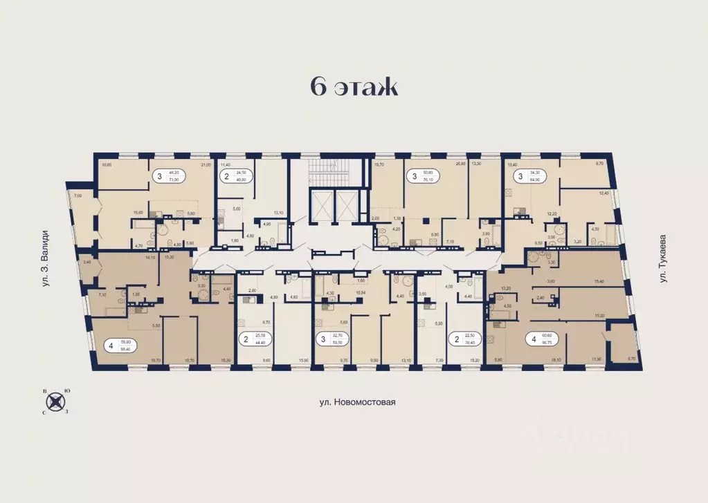 2-к кв. Башкортостан, Уфа Новомостовая ул., 4А (40.8 м) - Фото 2