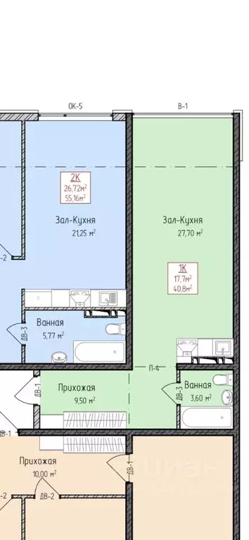 1-к кв. Дагестан, Махачкала ш. Карабудахкентское, 16 (36.0 м) - Фото 2
