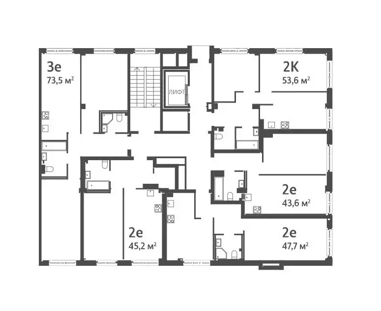 2-к кв. Санкт-Петербург Ремесленная ул., 15 (74.2 м) - Фото 1