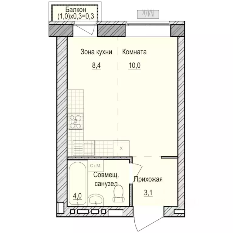 Студия Удмуртия, Завьяловский район, с. Первомайский Санвилл жилой ... - Фото 1