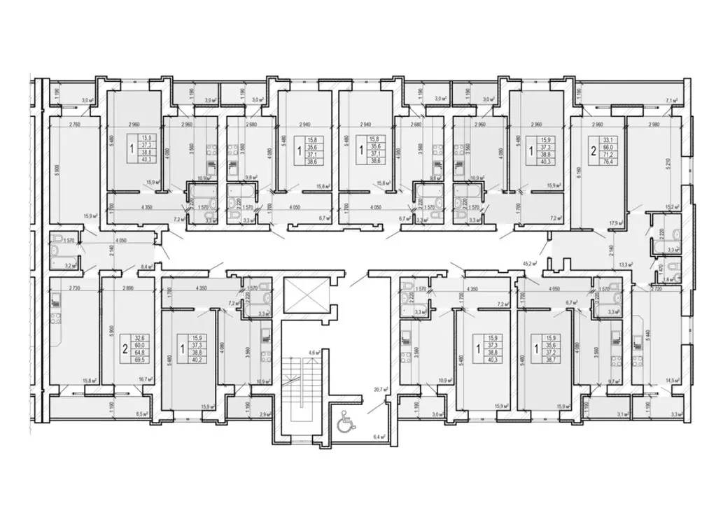 2-к кв. Саратовская область, Энгельс Новобазарная ул., 4 (69.5 м) - Фото 1
