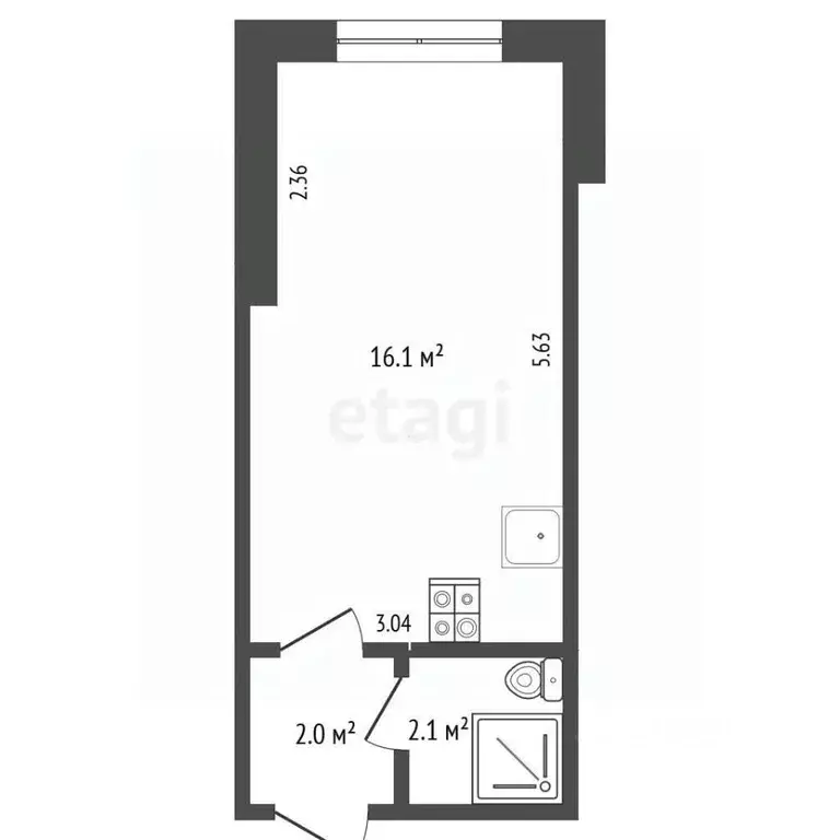 Студия Самарская область, Самара Московское ш., 308 (20.2 м) - Фото 1