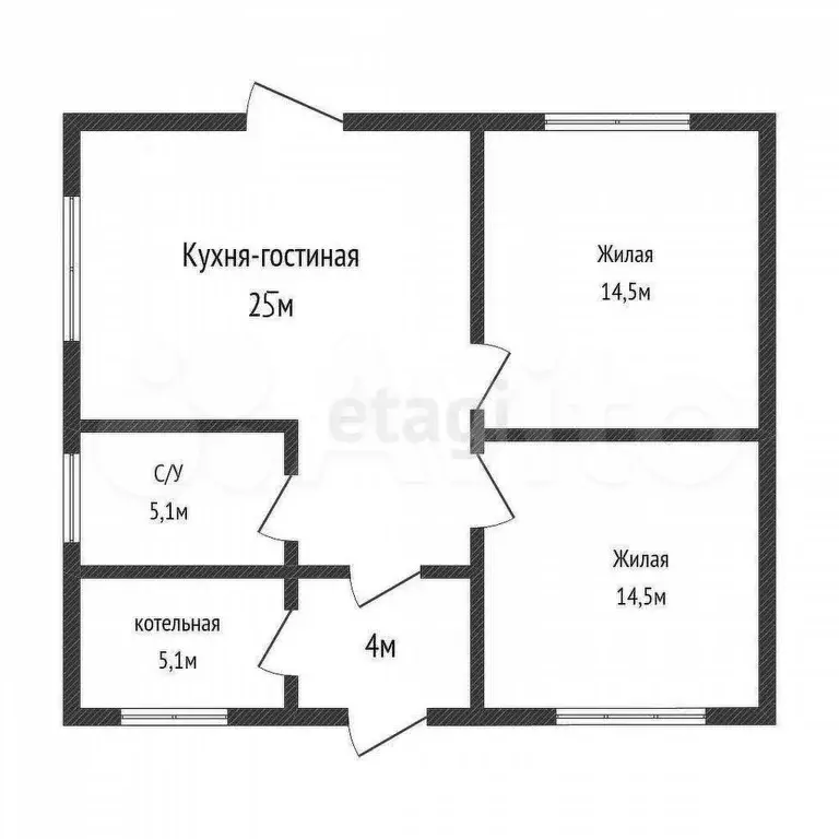 Дом 68 м на участке 4 сот. - Фото 0