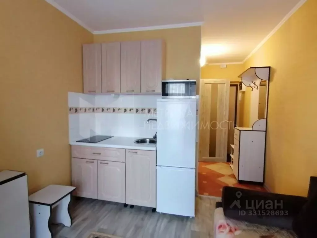 Студия Тюменская область, Тюмень ул. Новоселов, 107к1 (15.1 м) - Фото 1