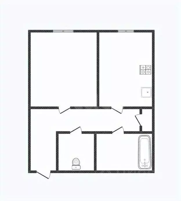 1-к кв. Костромская область, Нерехта ул. 1-я Рабочая, 2 (41.1 м) - Фото 2