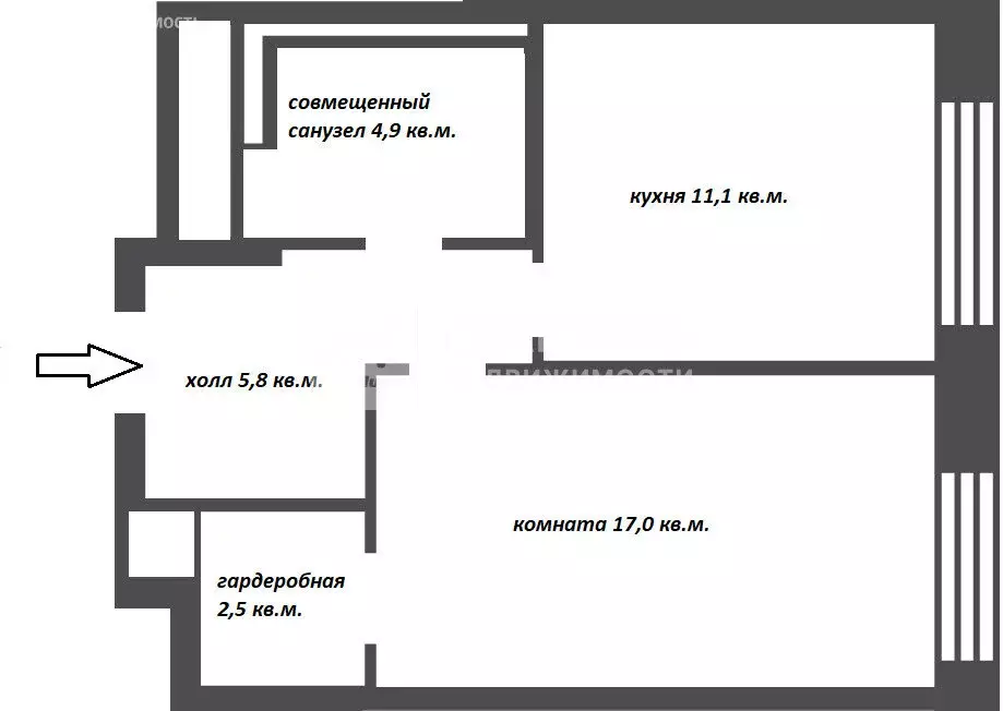 1-комнатная квартира: Москва, Сиреневый бульвар, 4/9 (39 м) - Фото 1