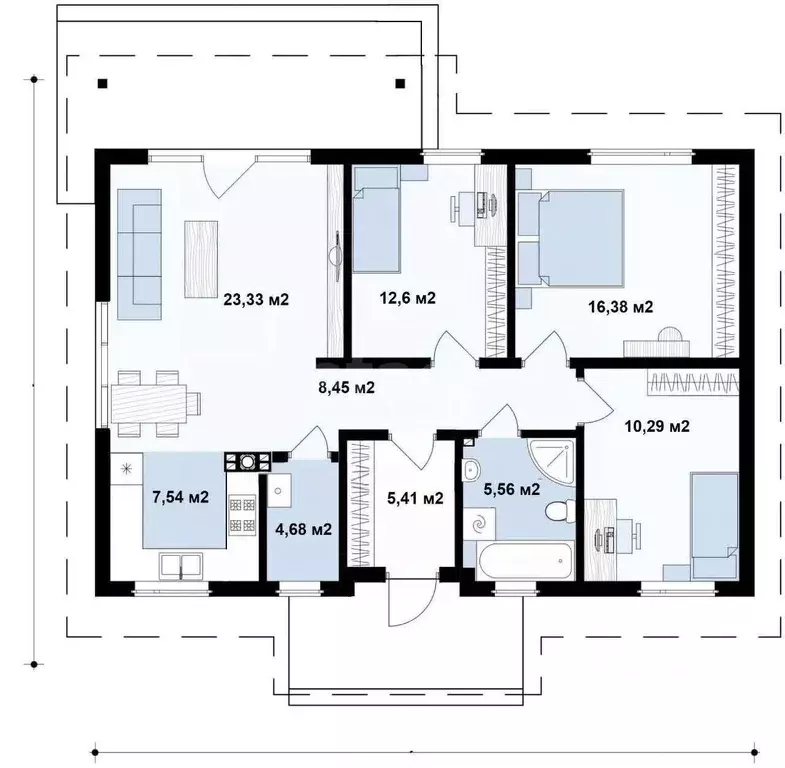 Дом в Тульская область, Тула городской округ, д. Волынь 15 (107 м) - Фото 2