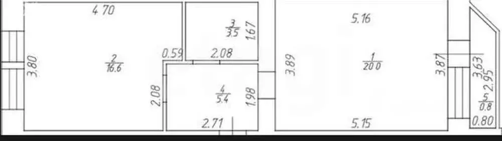 1-комнатная квартира: Казань, улица Зур Урам, 1Кк3 (45.5 м) - Фото 1