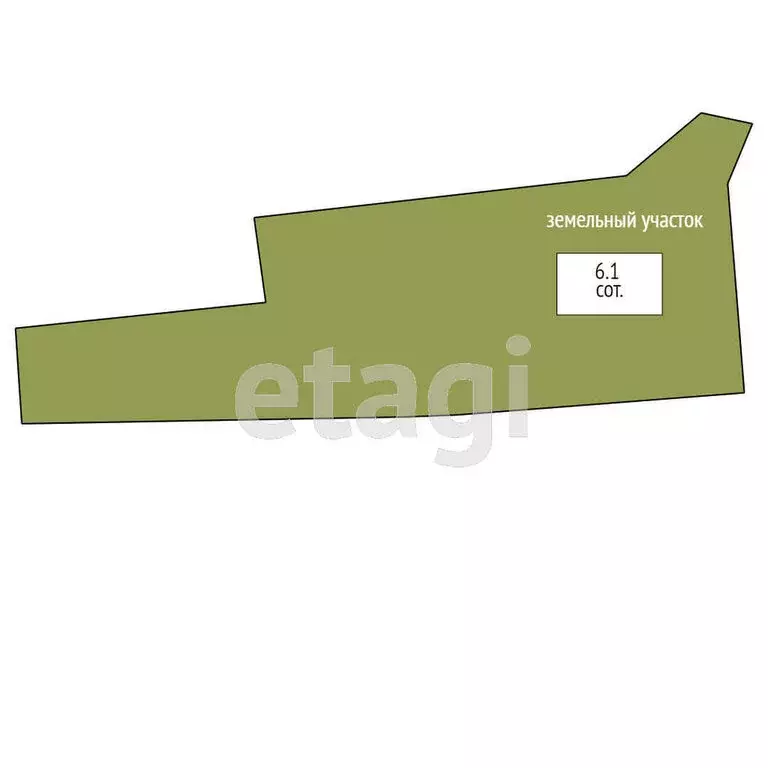 Участок в село Колесниково, Советская улица (61 м) - Фото 1