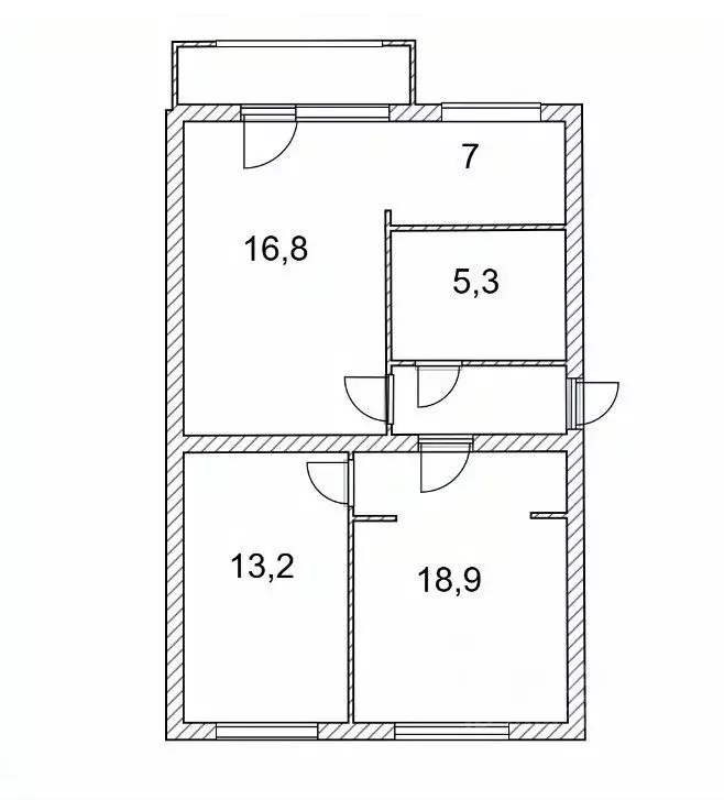 3-к кв. Крым, Симферополь ул. Ростовская, 6 (64.2 м) - Фото 2
