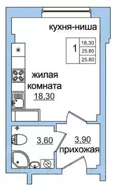 Студия Псковская область, Псковский район, Завеличенская волость, д. ... - Фото 1