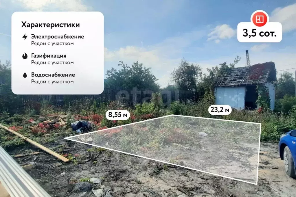 Участок в Ульяновская область, Ульяновск ул. Александра Невского (3.5 ... - Фото 1