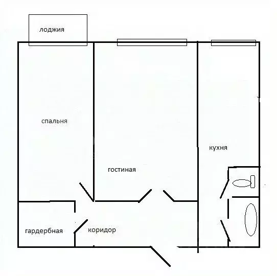 2-к кв. Тульская область, Тула ул. Галкина, 35 (50.8 м) - Фото 1