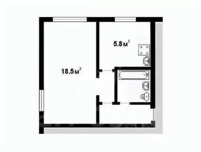 1-к кв. Сахалинская область, Южно-Сахалинск Пограничная ул., 78 (38.0 ... - Фото 2