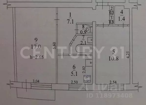 2-к кв. Севастополь ул. Маршала Геловани, 24 (46.0 м) - Фото 1