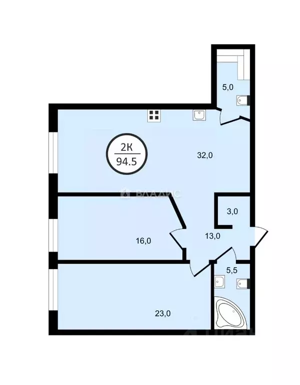 2-к кв. Санкт-Петербург Малая Десятинная ул., 16 (94.5 м) - Фото 2