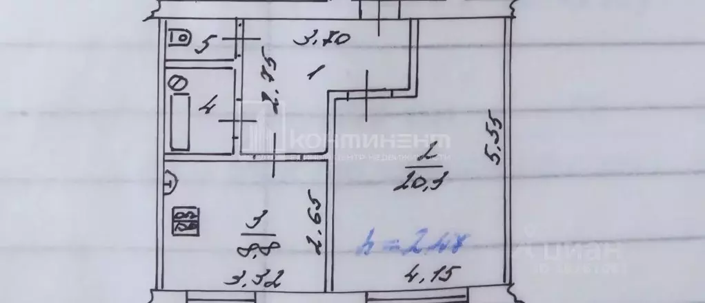 1-к кв. Владимирская область, Ковровский район, Клязьминское с/пос, ... - Фото 2