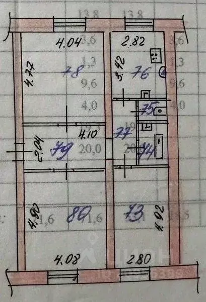 3-к кв. Ивановская область, Иваново ул. 1-я Полевая, 82А (72.0 м) - Фото 1