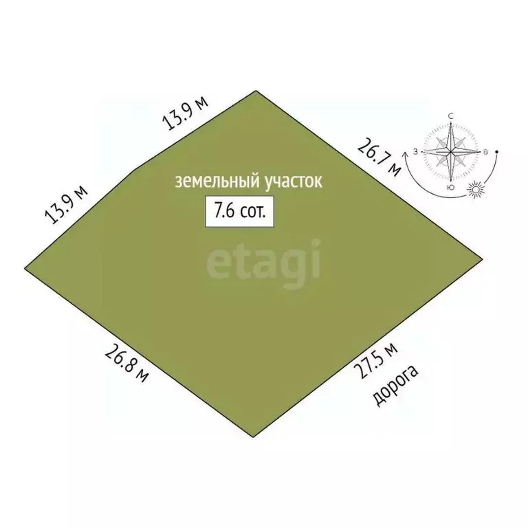 Участок в Башкортостан, Стерлитамакский район, Отрадовский сельсовет, ... - Фото 2