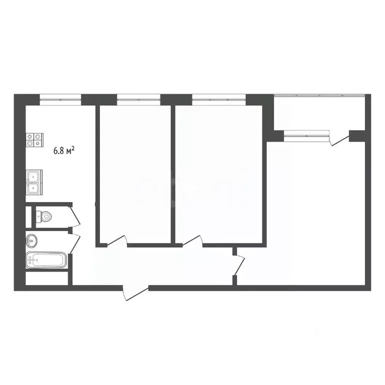 3-к кв. Москва Ташкентская ул., 12/20 (54.9 м) - Фото 2