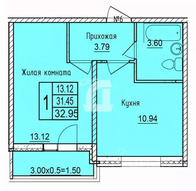 1-к кв. Краснодарский край, Краснодар ул. Имени Владимира ... - Фото 1
