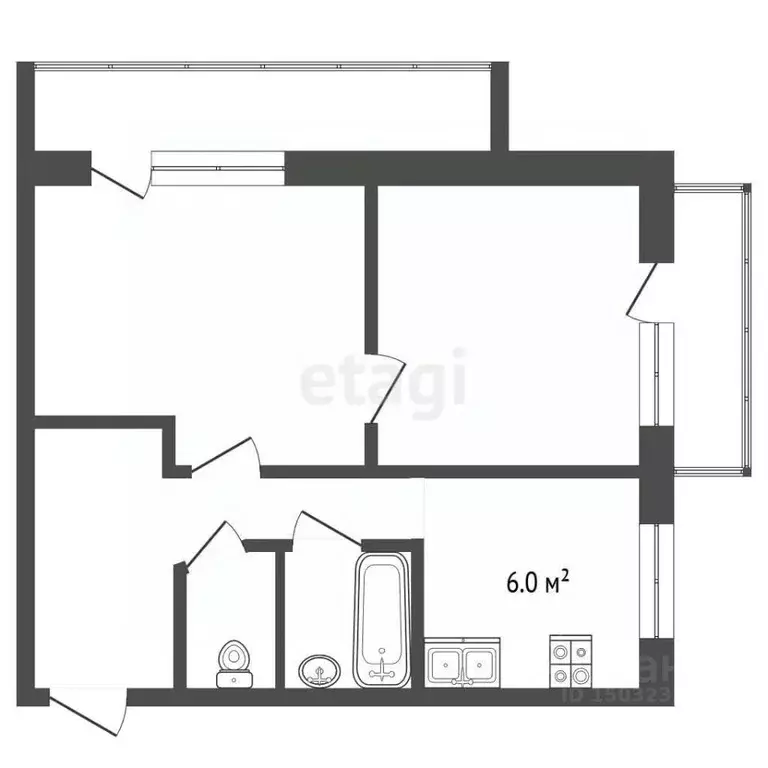 2-к кв. Нижегородская область, Кулебаки ул. 60 лет ВЛКСМ, 1 (41.3 м) - Фото 2