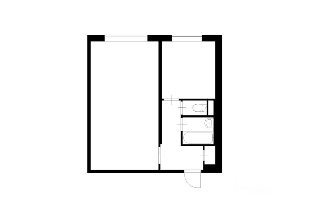 1-к кв. Москва Лосевская ул., 1К4 (35.0 м) - Фото 2