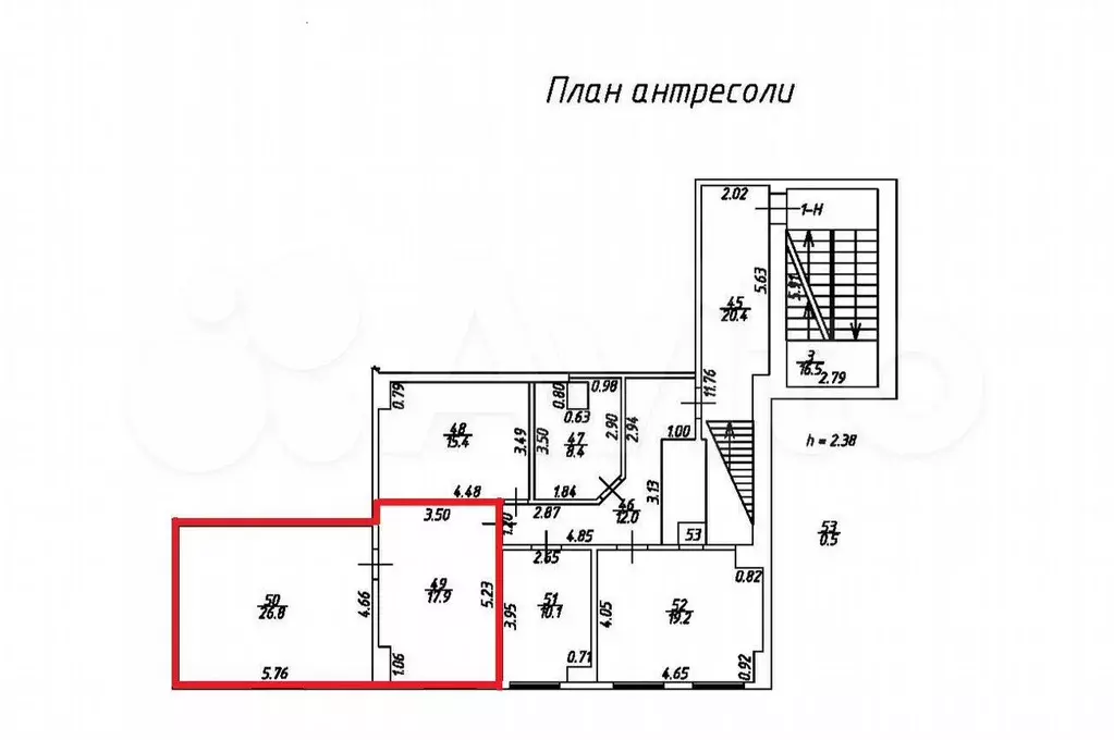 Офис, 44.7 м - Фото 0
