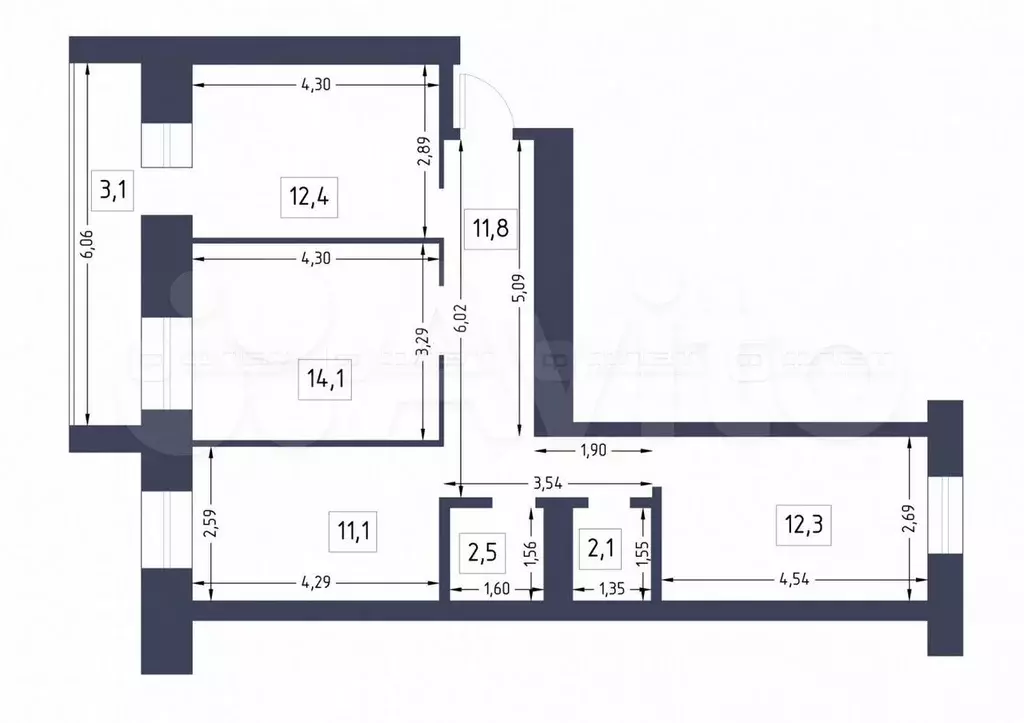 3-к. квартира, 75 м, 2/11 эт. - Фото 0
